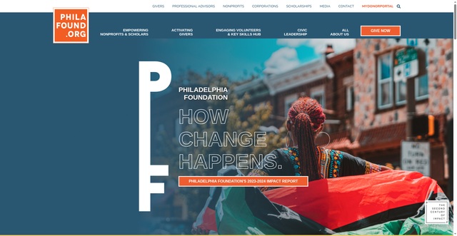 Security scan screenshot of https://www.philafound.org/