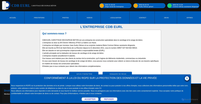 Security scan screenshot of https://cdbeurl.com
