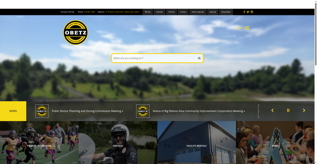 Security scan screenshot of https://obetz.oh.us/