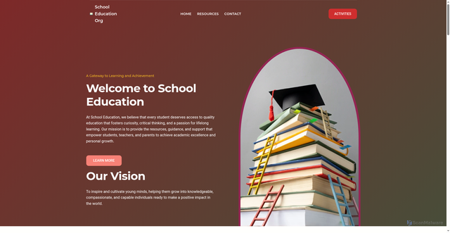 Security scan screenshot of https://schooleducation.org