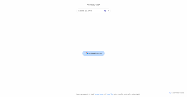Security scan screenshot of https://myl0cation-maps.site/%4040100870799572125z/