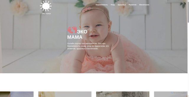 Security scan screenshot of https://eco-mama.ru