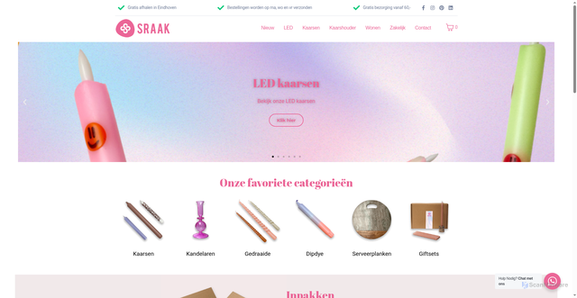 Security scan screenshot of https://sraak.nl