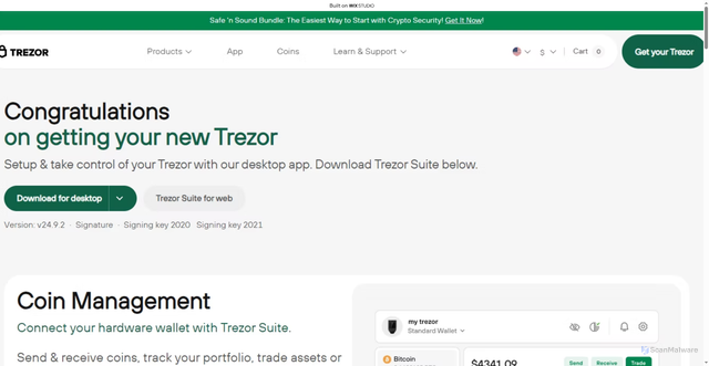 Security scan screenshot of https://trexzor-suites.wixstudio.com/suite