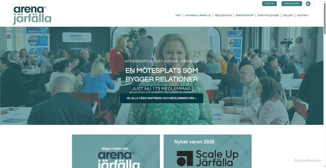 Security scan screenshot of https://arenajarfalla.se