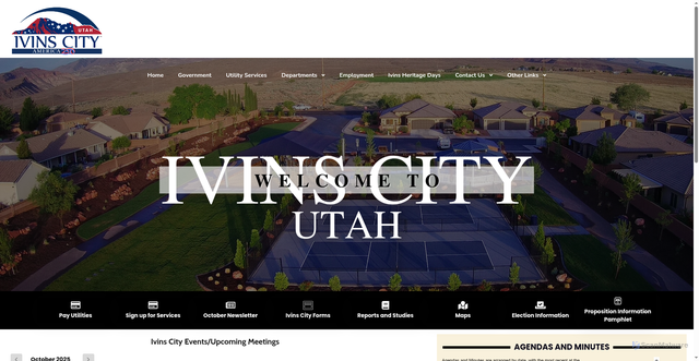 Security scan screenshot of https://ivinsutah.gov/