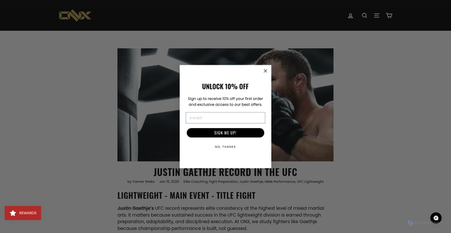 Security scan screenshot of https://onxsports.com/blogs/inside-the-onx-lab-honing-champions/justin-gaethje-record?srsltid=AfmBOorb1bUFdvJ2v-ZsEtc9DOMe9OKQZRgziHUp3Sposny1ENTCP2_l