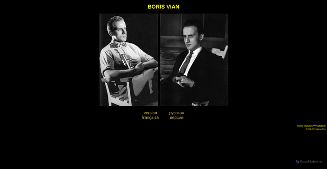 Security scan screenshot of https://boris-vian.net