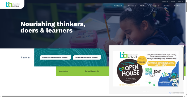 Security scan screenshot of https://www.biaschool.org/