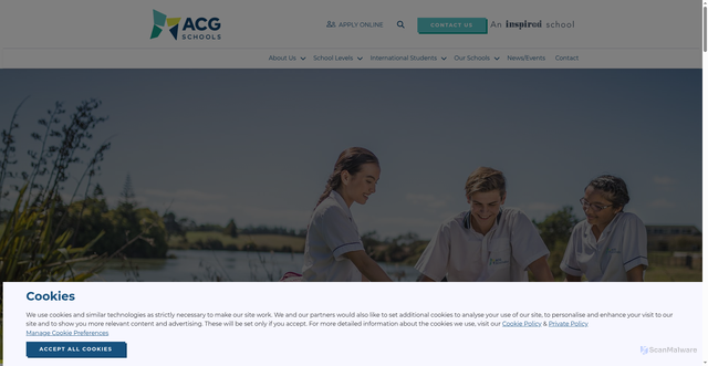 Security scan screenshot of https://www.acgedu.com/