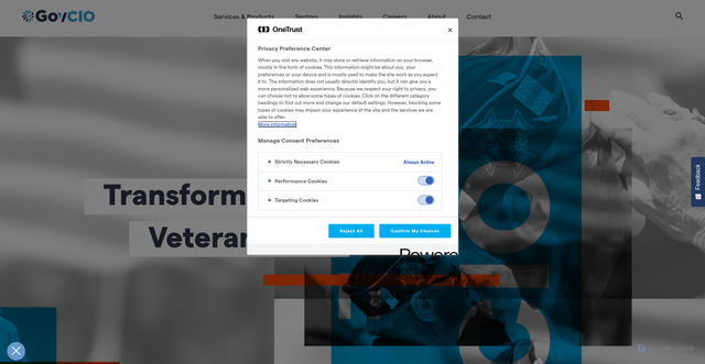 Security scan screenshot of https://gcio.com