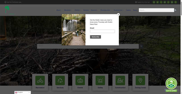 Security scan screenshot of https://dublinohiousa.gov/