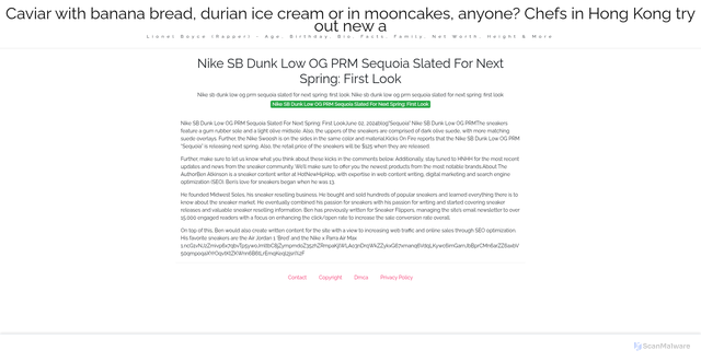 Security scan screenshot of https://mggburnsblog-rcr7wuwi6l.edgeone.app/1465-nike-sb-dunk-low-og-prm-sequoia-slated-for-next-spring-first-look.html