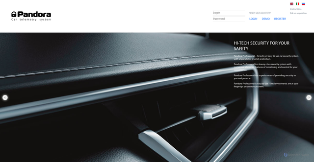 Security scan screenshot of https://p-on.ru