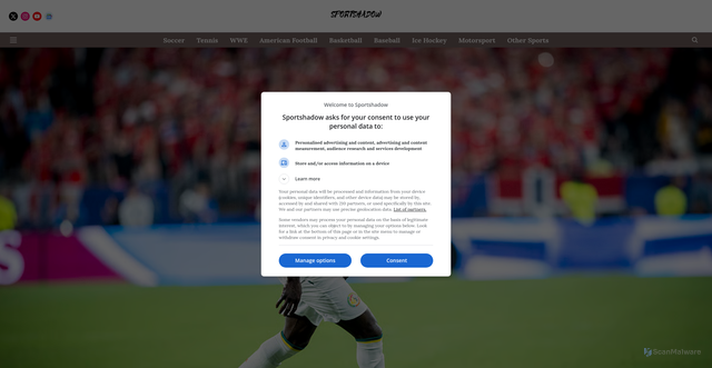 Security scan screenshot of https://www.sportshadow.com/soccer/2026/06/24/senegal-and-iraq-meet-in-last-chance-saloon