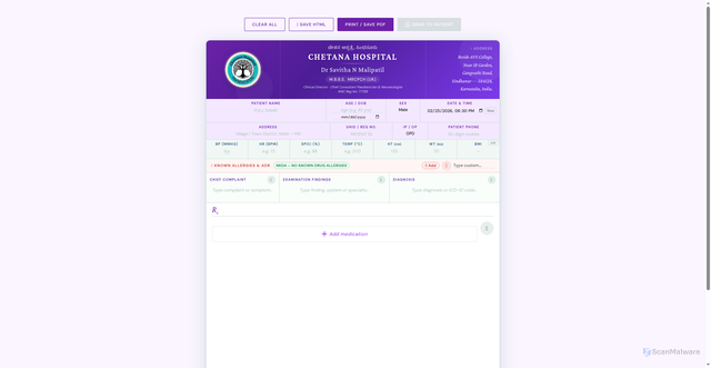 Security scan screenshot of https://savitachetana-nxmzsxij11.edgeone.app/