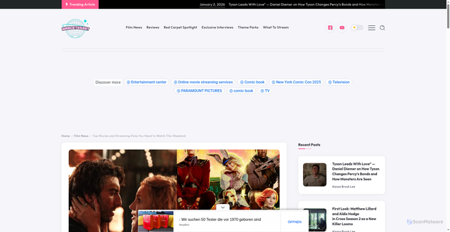 Security scan screenshot of https://wholetusout.com/top-movies-and-streaming-picks-you-need-to-watch-this-weekend/