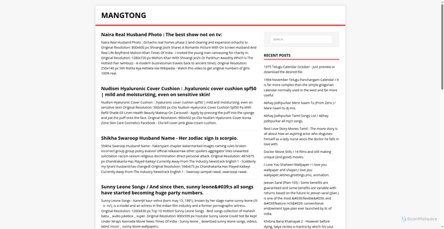 Security scan screenshot of https://tonmang.pages.dev/page/2/