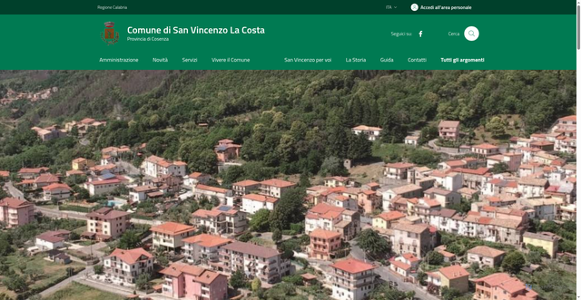 Security scan screenshot of https://www.comune.sanvincenzolacosta.cs.it/