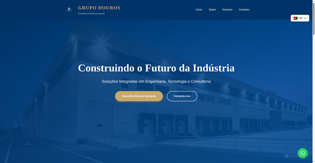 Security scan screenshot of https://grupo-douros.com/
