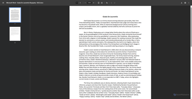 Security scan screenshot of https://www.niaf.org/wp-content/uploads/2022/06/Giada-De-Laurentiis-Biography-2022.pdf