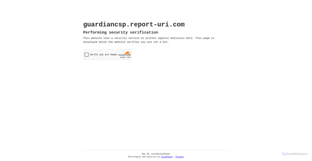 Security scan screenshot of https://guardiancsp.report-uri.com