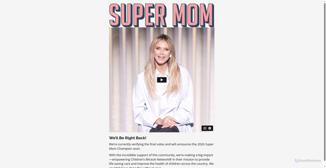 Security scan screenshot of https://thesupermom.org/2026/elizabeth-siders