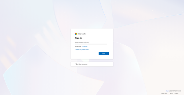 Security scan screenshot of https://leasecom.blob.core.windows.net/leasecom/ifipeinture.html