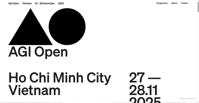 Security scan screenshot of https://agi-open.com/
