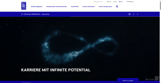 Security scan screenshot of https://careers.rolls-royce.com