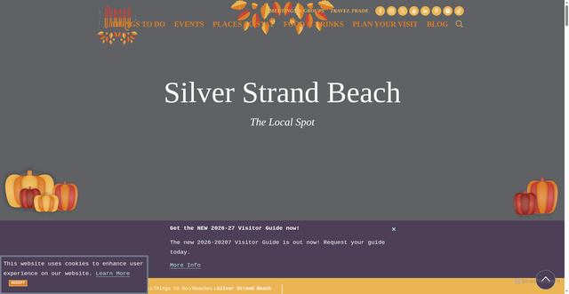 Security scan screenshot of https://visitoxnard.com/things-to-do/beaches/silver-strand-beach/