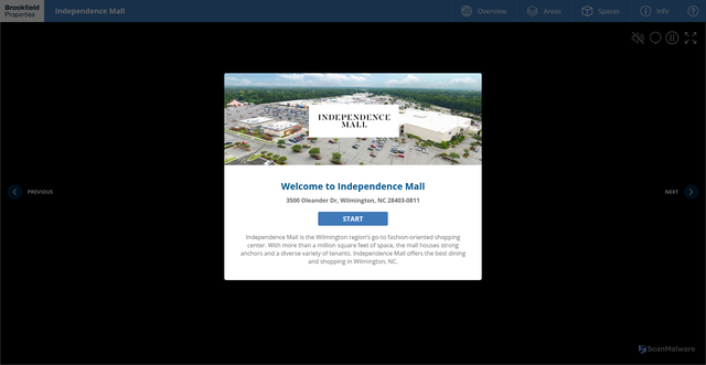 Security scan screenshot of https://3deepmedia.com/examples/brookfield/independence/