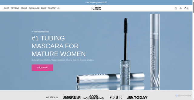 Security scan screenshot of https://primeprometics.com