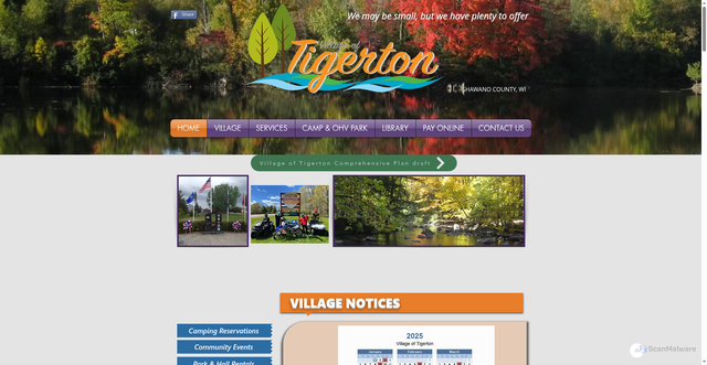 Security scan screenshot of https://www.tigertonwi.com/