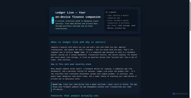 Security scan screenshot of https://mange-io-safe-ledger.pages.dev