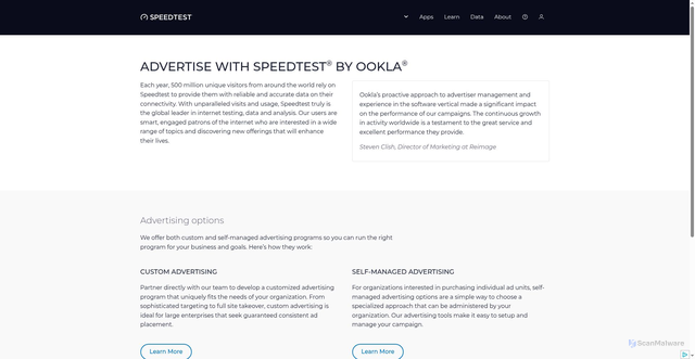 Security scan screenshot of https://bpd260.pages.dev/ko/about/advertising