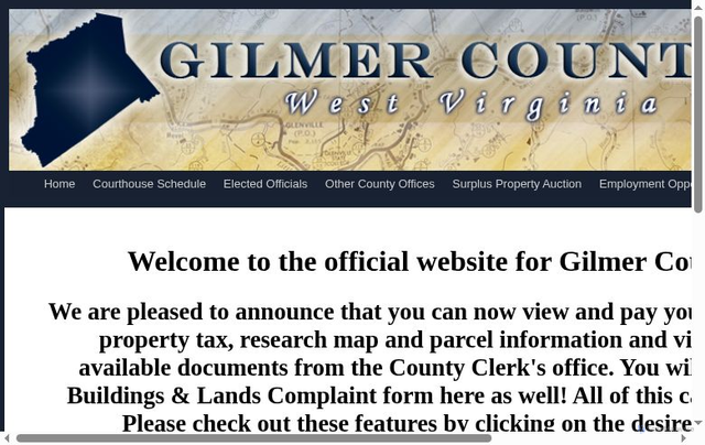 Security scan screenshot of https://www.gilmercountywv.gov/