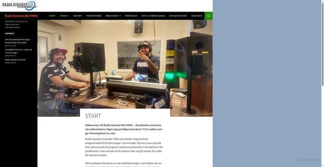Security scan screenshot of https://radiosydvast.se