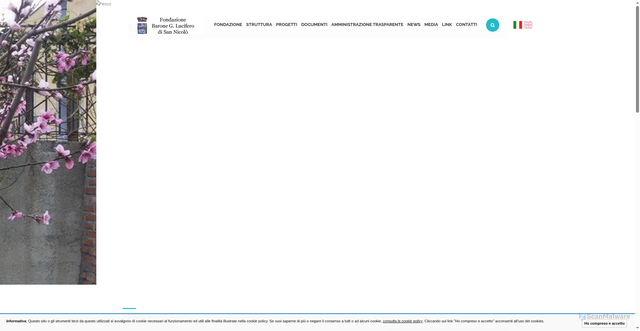 Security scan screenshot of https://www.fondazionelucifero.it/