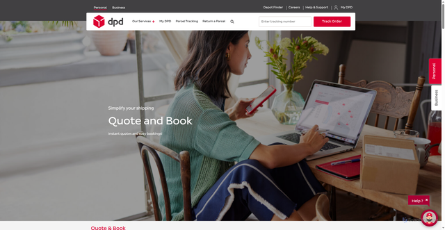 Security scan screenshot of https://dpd.ie