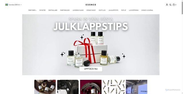 Security scan screenshot of https://checkout.essnce.se/
