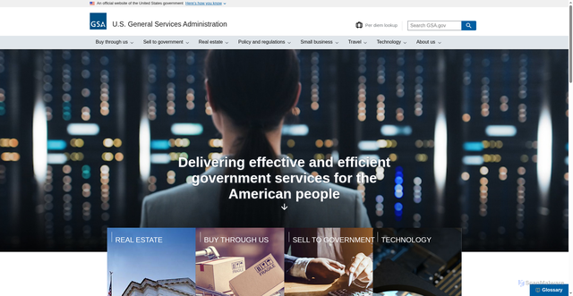 Security scan screenshot of https://www.gsa.gov/