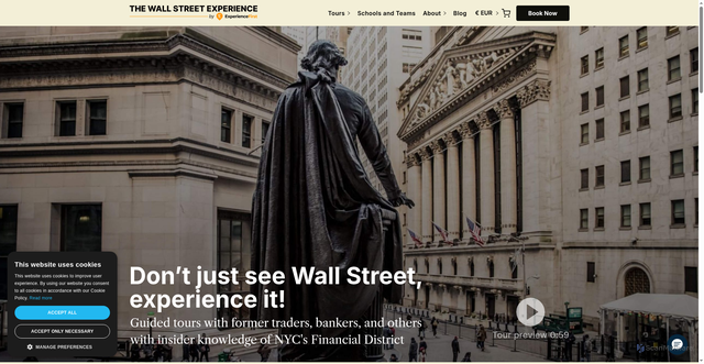 Security scan screenshot of https://www.thewallstreetexperience.com/