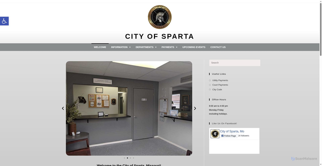 Security scan screenshot of https://www.spartamo.gov/