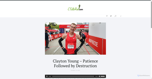 Security scan screenshot of https://www.ctollerun.com/clayton-young-patience-followed-by-destruction/