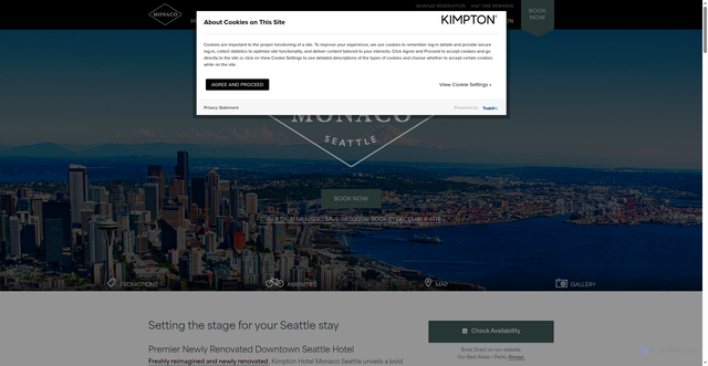 Security scan screenshot of https://www.monaco-seattle.com/