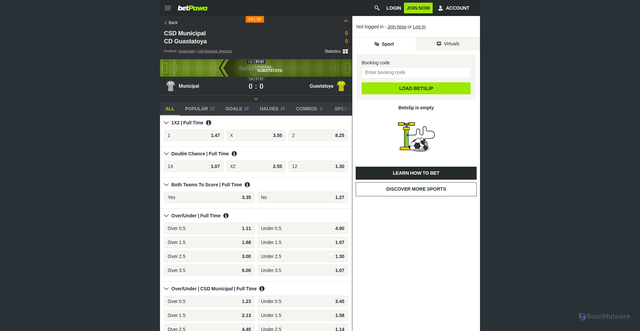 Security scan screenshot of https://www.betpawa.rw/event/30971226