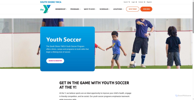 Security scan screenshot of https://ssymca.org/program/sports/youth-soccer/