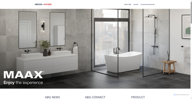 Security scan screenshot of https://americanbathgroup.com