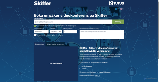 Security scan screenshot of https://skiffer.tutus.se